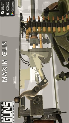 Maxim Machine Gun Slow Motion Fire 🔥🔥🔥#firearmeducation #slowmotion #shorts