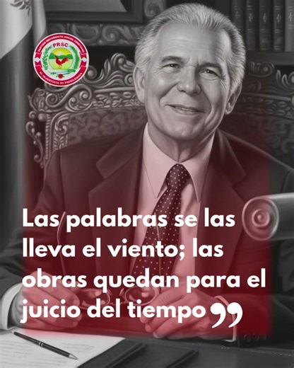 "Posterity judges public figures by their deeds, not their intentions." - Dr. J. Balaguer