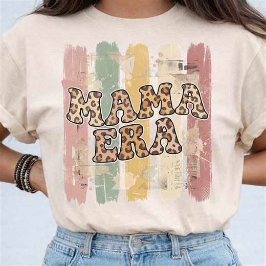Mama Era Leopard Print Letters Collage Floral Stripes Image 300 DPI Digital Download - Etsy