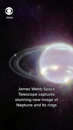 NASA has released a stunning new image of Neptune captured by the James Webb Space Telescope. #news #neptune #space #nasa