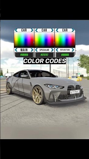 Best Color Codes ☠️ | Car Parking Multiplayer #carparkingmultiplayer #carparking