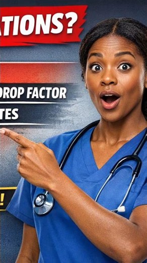 IV CALCULATION SHORTCUT #nursing