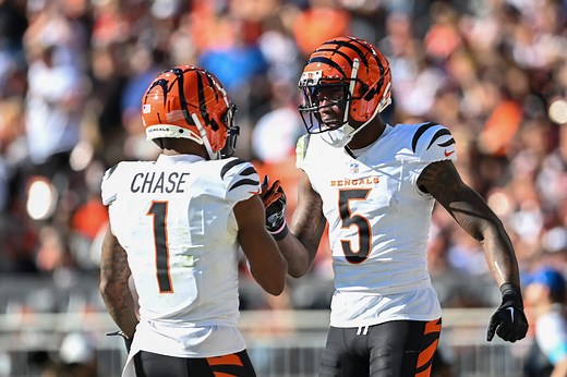 Top 10 wide receiver salaries for the 2025 NFL season, including Ja'Marr Chase, Tee Higgins and Calvin Ridley