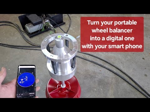 How to Make your portable wheel balancer very accurate with your phone