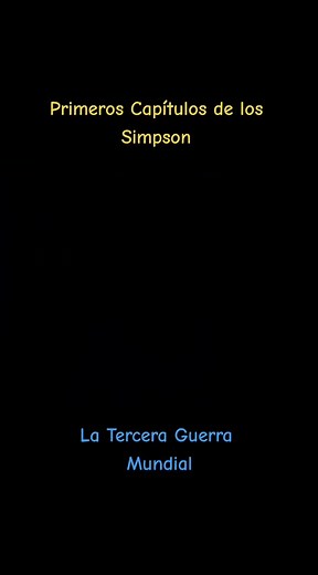 Los simpson primeros capítulos La Tercera Guerra mundial #lossimpsonlatinos #lossimpson