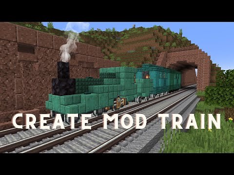 How to build a steam train (minecraft create mod)