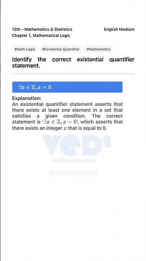 Understanding Existential Quantifiers in Math Logic