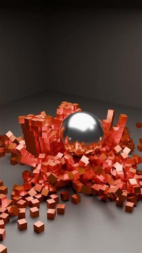 The Most Relaxing Physics Simulation: Sphere Meets Cube