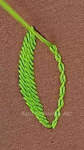 109K views · 1K reactions | 瑱Hand embroidery basic cable chain stitch for beginners #viralvideoシ #fypシ゚ #ruphandicraft #basicembroideryabc | Basic Embroidery ABC | Facebook