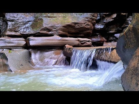 Amazing Waterfall In 4K /Soothing River Flowing/Nature Sounds For Relaxation, Meditation,Deep Focus