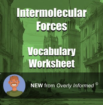 Intermolecular Forces Vocabulary Worksheet