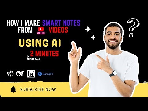 How to Make Notes from YouTube Videos Using AI | Note Taking Hacks | Note in 2 Min | Studyhacks