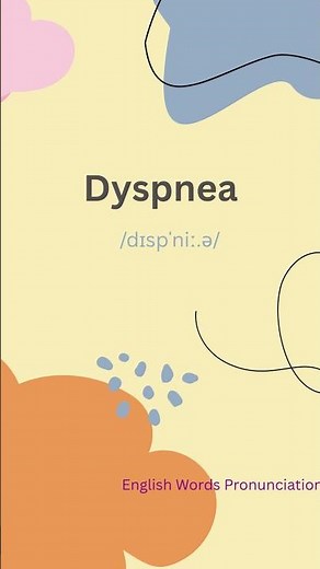 How To Pronounce Dyspnea | English Pronunciation Guide