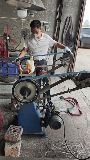 Pipe cutting edge precision deburring - grinding