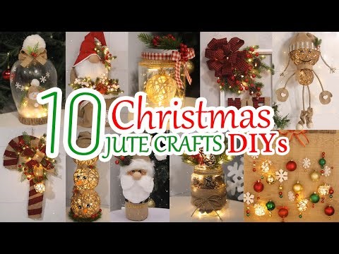 10 Cheap DIY Jute Christmas Decorations Ideas at Home 2024