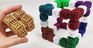 To make each cube it takes 120 magnetic balls and I made 200 cubes ... you do the math :). I hope this video is satisfying in colors and shapes and pleasing in sounds for ASMR lovers. | Magneticgames