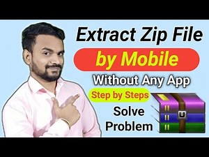 How to Open Zip File in Mobile | Extract Zip File without Any App | Zip File Trick