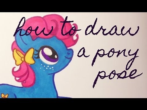 How to draw pony poses: Laying down and side profile