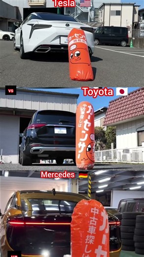 Tesla vs Toyota vs Mercedes: Rear Collision Avoidance Test