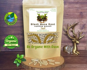 Black Maca Root Capsules 1200 Lepidium Meyenii Pure Organic Herbal Supplement, Vegan - Etsy UK