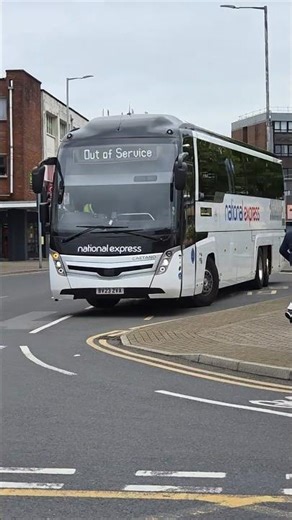 National Express 387 - BV23 ZVA leaving Burnley Bus Station on the 540 to London