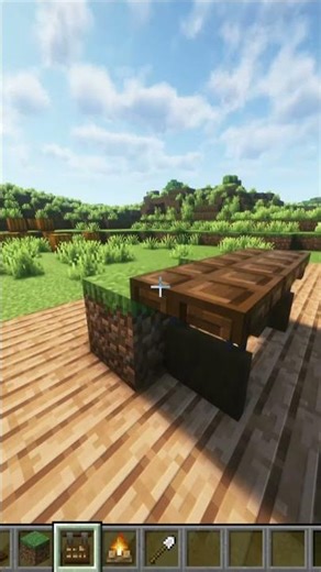 PARK TABLE in MINECRAFT | Mr Bulbhead #minecraft #gaming #shorts