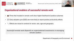 Remote work and productivity: which UK firms benefit and why | LSE Geography and Environment | Department of Geography and Environment, LSE