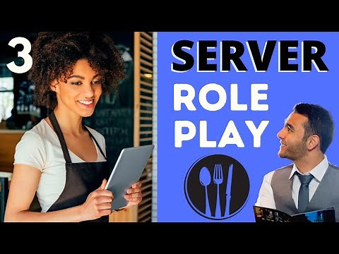 Restaurant Role Play for Servers | English Language Practice | Scene 3