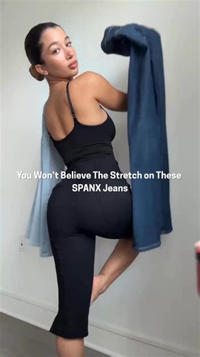 Your new go-to jeans are here: flattering, comfy, and designed with built-in shaping for your tummy, waist & thighs. Meet SPANXshape™ Authentic 360. | SPANX