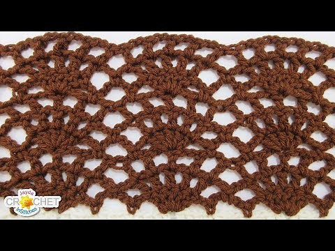 "A Lady's Fan" Crochet Stitch - March - Victorian Stitch Sampler Calendar Blanket