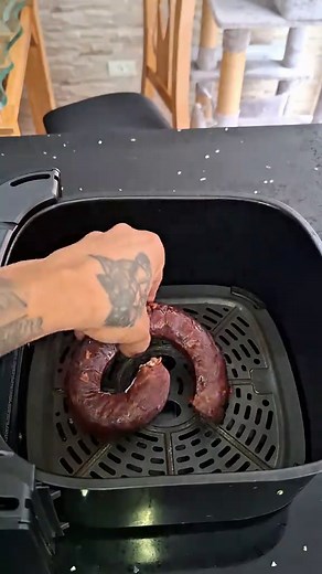 Morcilla en freidora de aire | Receta fácil y rápida