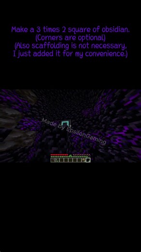 Nether Portal Tutorial #minecraft #minecraftbuilding #minecraftshorts #redstone #gaming