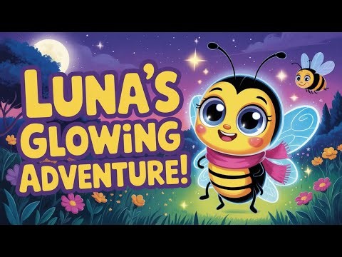 Luna the Lightning Bug’s Glowing Adventure | Fun Kids Cartoon About Fireflies & Practice