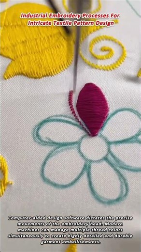 Industrial Embroidery Processes For Intricate Textile Pattern Design