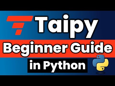 Taipy: A Powerful Alternative to Streamlit? | Beginner Guide