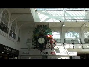 Bubble blowing frog clock in Telford England