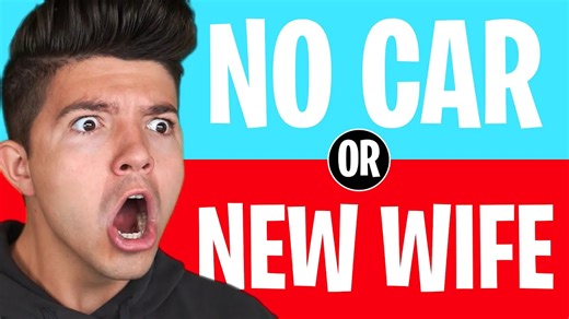 与妻子一起挑战30个极限“你更愿意”问题！——Minecraft版 - PrestonPlayz