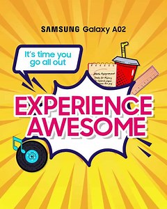 It’s time you went all out and experience #Awesome. Introducing the new, feature-packed #GalaxyA02. Learn more: spr.ly/GalaxyA02-FB #Samsung | Samsung