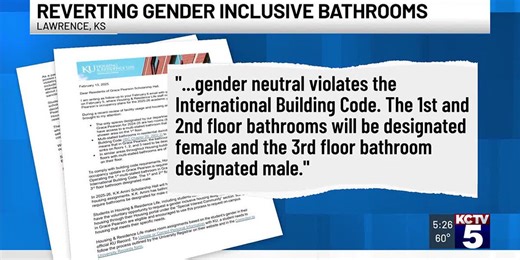 KU students gather to protest anti-transgender student housing policies