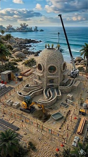 Building Squidward House in Real Life Full Construction Timelapse