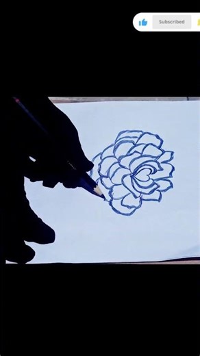 Beautiful Flower Sketch Drawing | Easy Flower Art for Beginners