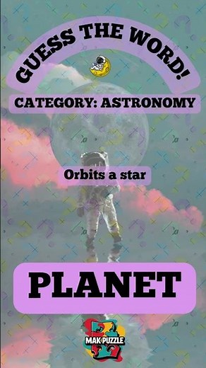 Astronomy Word Search Puzzle — Find 4 Hidden Space Terms #shorts