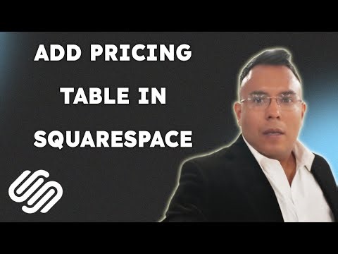 How to add pricing table in Squarespace { 2025 edition }