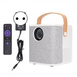 Fdit projecteur extérieur WiFi Projecteur Intelligent avec WiFi et Bluetooth, Projecteur de Film video videoprojecteur Prise UE