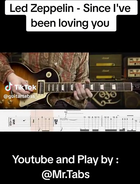 Led Zeppelin - Since I've been loving you (Guitar Tabs Tutorial)