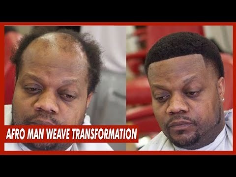 Man Weave Afro Taper Transformation | FULL UNIT INSTALL