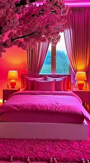 Damaged Room to CHERRY BLOSSOM BEDROOM! 🌸 Pink Tree Transformation is MAGICAL! #CherryBlossom