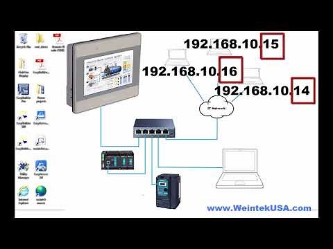 Basic Ethernet Communications with EBPro Weintek Multi-HMI Connection