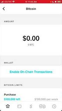 How to enable BitCoin wallet in Cash App?