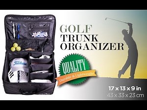 Athletico Golf Trunk Organizer Storage - Car Golf Locker to Store Golf Accessories